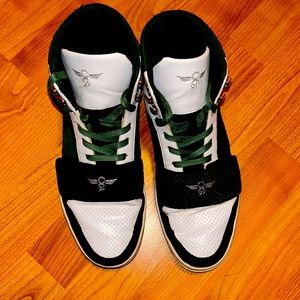 Mens Creative Recreation Cesario Hi Sneaker - green Suede- Size 11